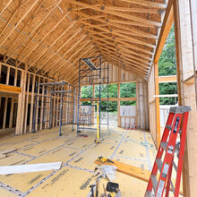 Luxury home under construction in Manchester, Vermont